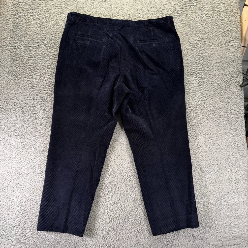 Brooks Brothers 346 Pant Mens 42x29 Blue Cotton Corduroy Chino Straight Business